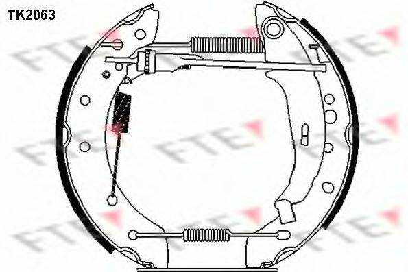 FTE TK2063 Комплект гальмівних колодок