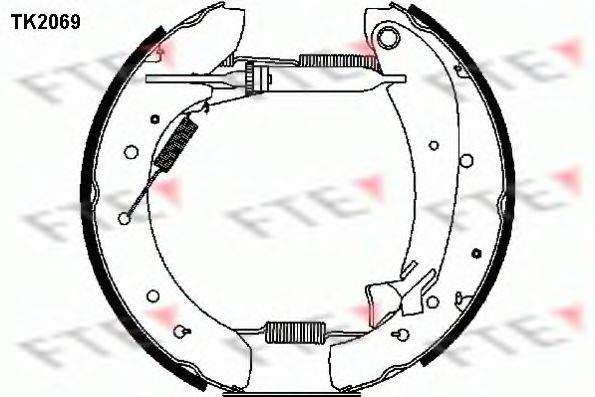 FTE TK2069 Комплект гальмівних колодок