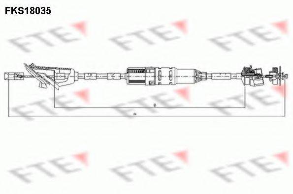 FTE FKS18035 Трос, управління зчепленням