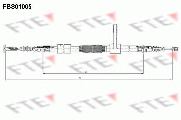 FTE FBS01005 Трос, стоянкова гальмівна система