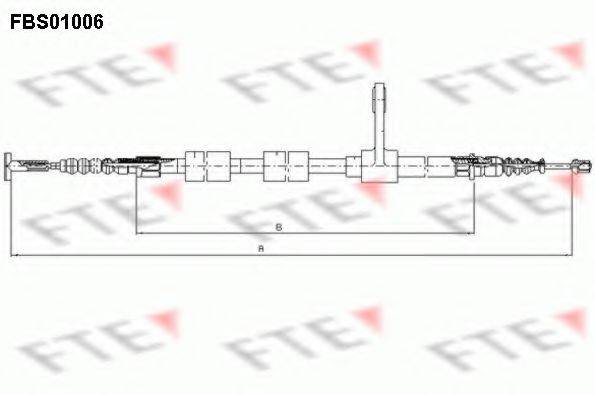 FTE FBS01006 Трос, стоянкова гальмівна система