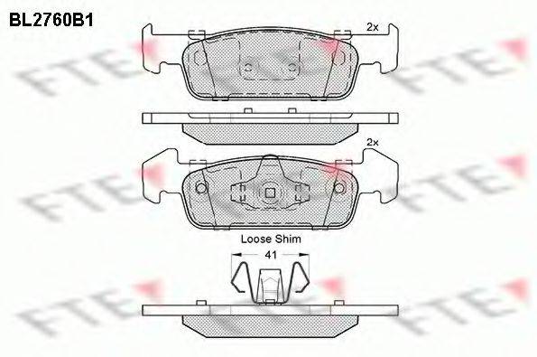 BENDIX 573441B Комплект гальмівних колодок, дискове гальмо