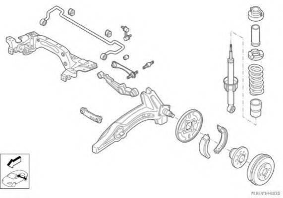 HERTH+BUSS JAKOPARTS N00836HA Рульове управління; Підвіска колеса