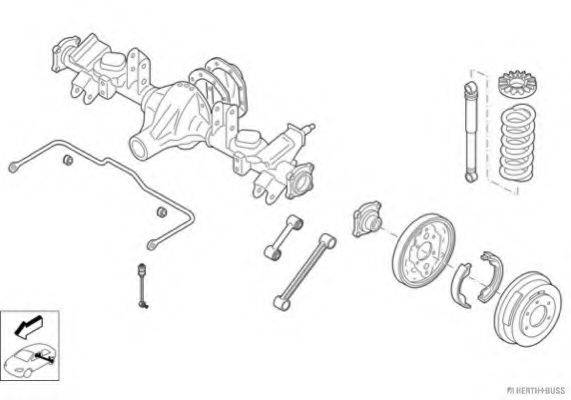 HERTH+BUSS JAKOPARTS N02287HA Рульове управління; Підвіска колеса