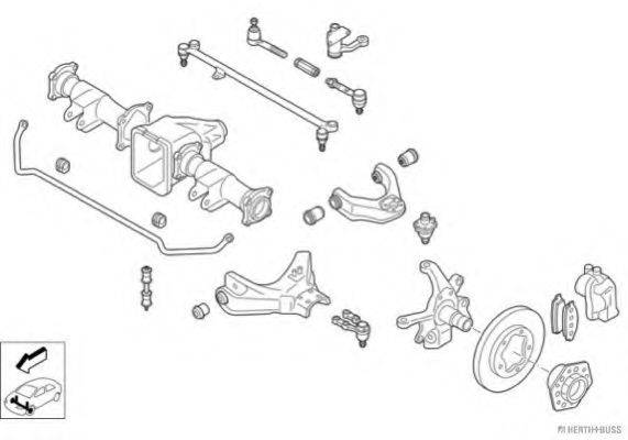 HERTH+BUSS JAKOPARTS N02287VA Рульове управління; Підвіска колеса