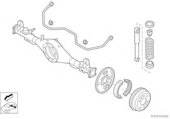 HERTH+BUSS JAKOPARTS N03171HA Рульове управління; Підвіска колеса