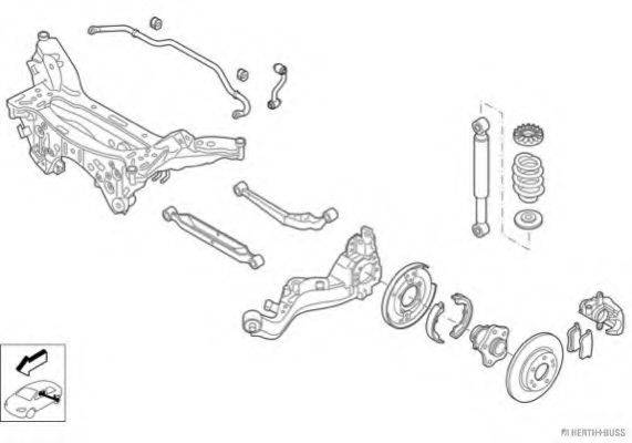 HERTH+BUSS JAKOPARTS N04311HA Рульове управління; Підвіска колеса