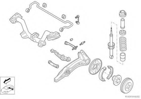 HERTH+BUSS JAKOPARTS N01085HA Рульове управління; Підвіска колеса