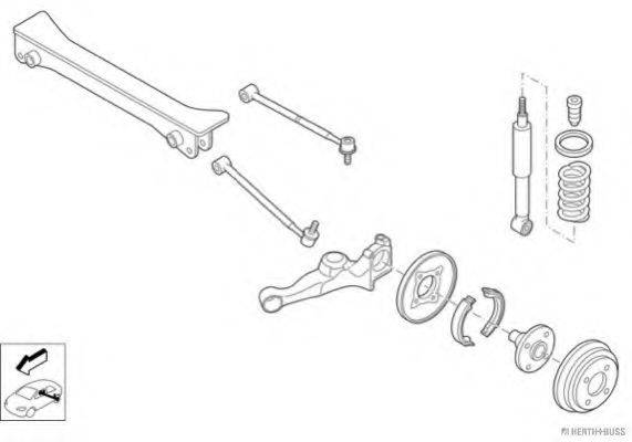 HERTH+BUSS JAKOPARTS N01980HA Рульове управління; Підвіска колеса