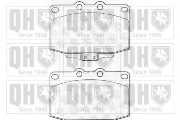 QUINTON HAZELL BP674 Комплект гальмівних колодок, дискове гальмо