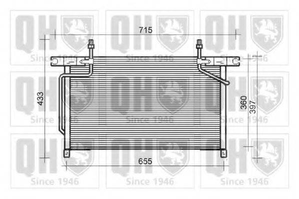 FORD 921107F-000 Конденсатор, кондиціонер