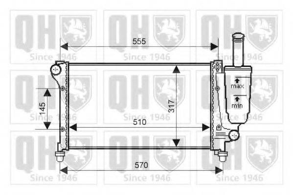 FIAT 51 729 379 Радіатор, охолодження двигуна