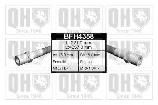 QUINTON HAZELL BFH4358 Гальмівний шланг