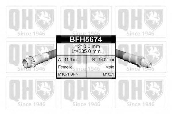 QUINTON HAZELL BFH5674 Гальмівний шланг