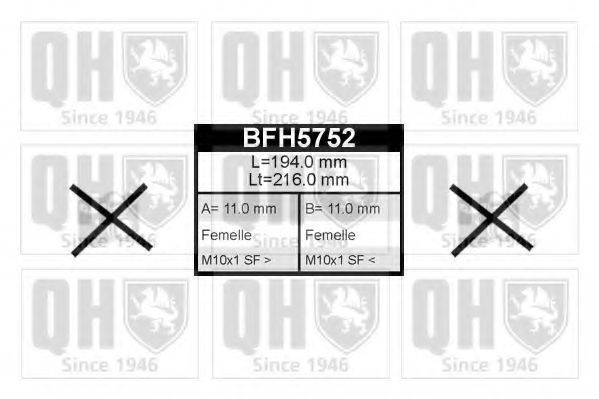 QUINTON HAZELL BFH5752 Гальмівний шланг