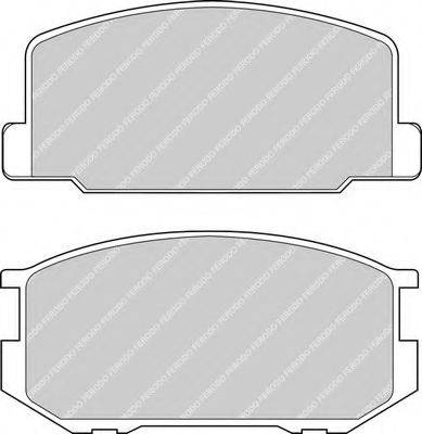 FERODO 21015 Комплект гальмівних колодок, дискове гальмо