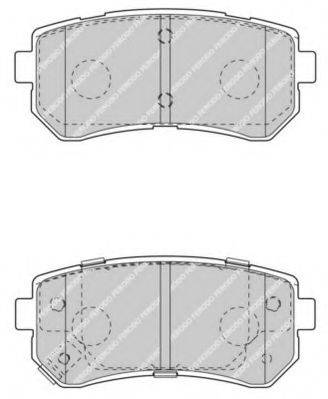 FERODO 24321 Комплект гальмівних колодок, дискове гальмо