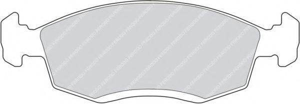 FERODO 20908 Комплект гальмівних колодок, дискове гальмо