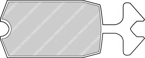 FERODO 20207 Комплект гальмівних колодок, дискове гальмо