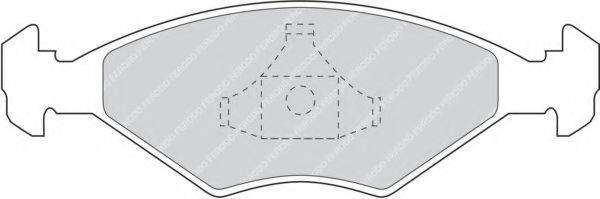 FERODO 21962 Комплект гальмівних колодок, дискове гальмо