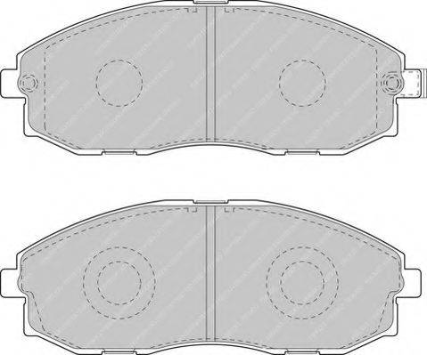 FERODO 23537 Комплект гальмівних колодок, дискове гальмо