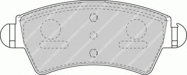 FERODO FSL1599 Комплект гальмівних колодок, дискове гальмо