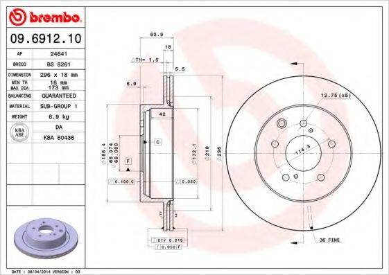 BREMBO 09.6912.10