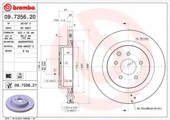 BREMBO 09.7356.21