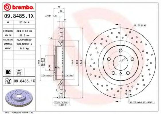 BREMBO 09.8485.1X