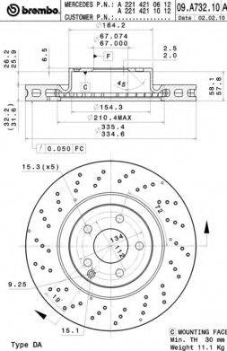 BREMBO 09.A732.11