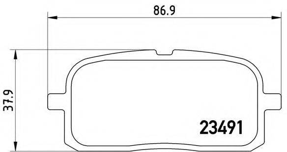 TOYOTA 446618010 Комплект гальмівних колодок, дискове гальмо