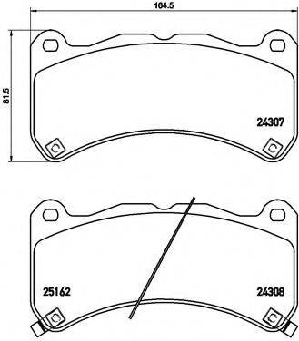 BREMBO P83146 Комплект гальмівних колодок, дискове гальмо