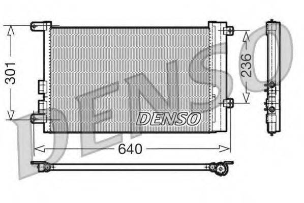 DENSO DCN01016 Конденсатор, кондиціонер