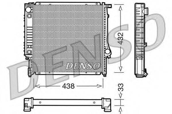 DENSO DRM05021 Радіатор, охолодження двигуна