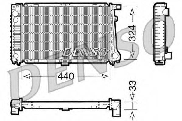 DENSO DRM05032 Радіатор, охолодження двигуна