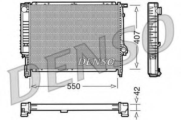 DENSO DRM05039 Радіатор, охолодження двигуна