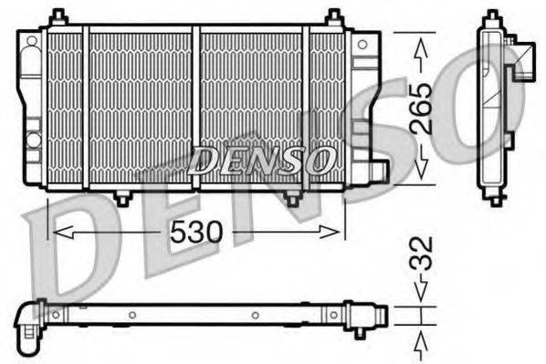 DENSO DRM07002 Радіатор, охолодження двигуна