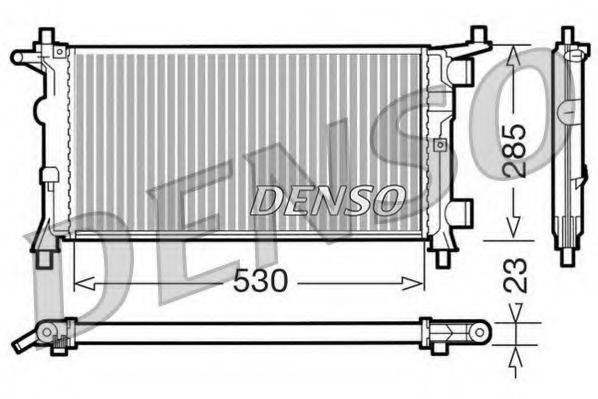 DENSO DRM20041 Радіатор, охолодження двигуна