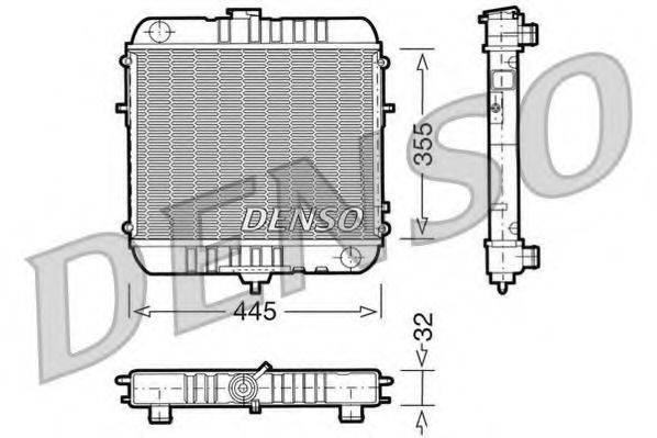DENSO DRM20072 Радіатор, охолодження двигуна