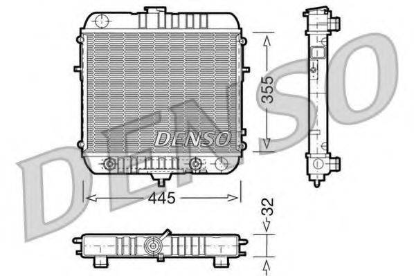 DENSO DRM20073 Радіатор, охолодження двигуна