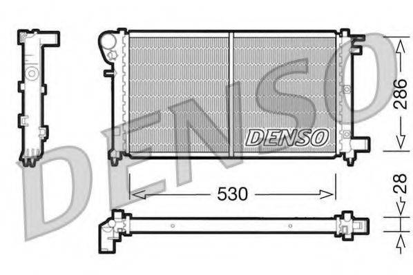DENSO DRM21002 Радіатор, охолодження двигуна