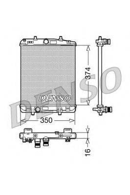 DENSO DRM21603 Радіатор, охолодження двигуна