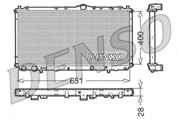 DENSO DRM33060 Радіатор, охолодження двигуна