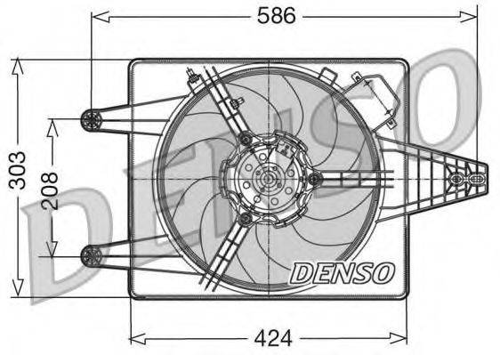 DENSO DER13010 Вентилятор, охолодження двигуна