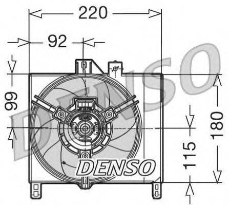 DENSO DER16002 Вентилятор, охолодження двигуна