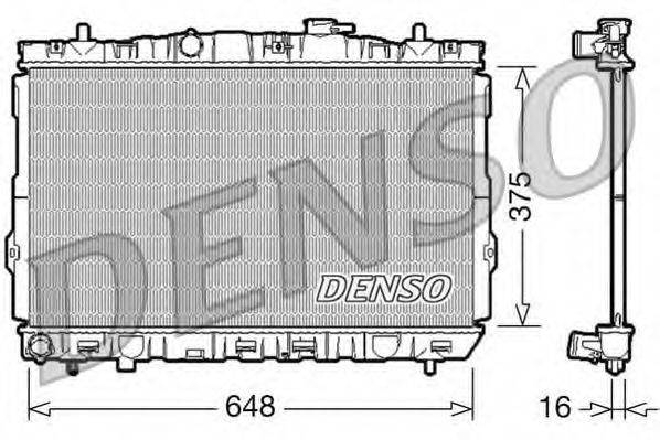 DENSO DRM41001 Радіатор, охолодження двигуна
