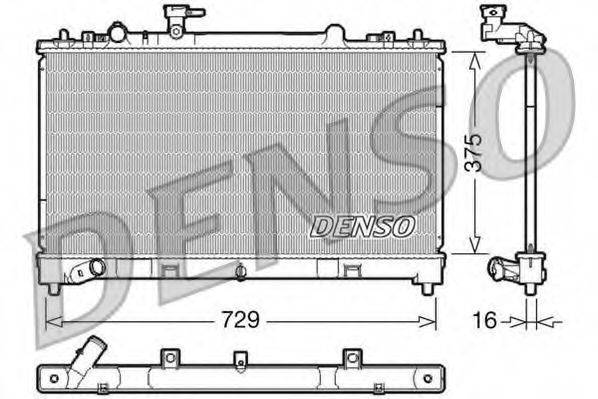 DENSO DRM44023 Радіатор, охолодження двигуна