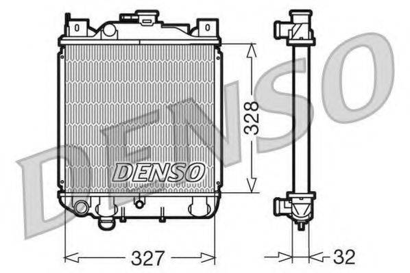 DENSO DRM47006 Радіатор, охолодження двигуна