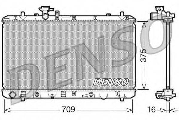 DENSO DRM47024 Радіатор, охолодження двигуна