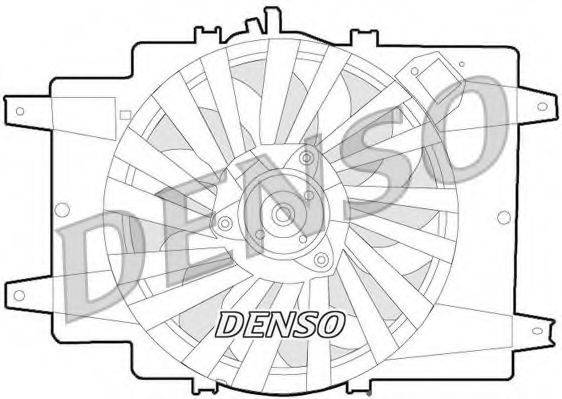 DENSO DER01008 Вентилятор, охолодження двигуна
